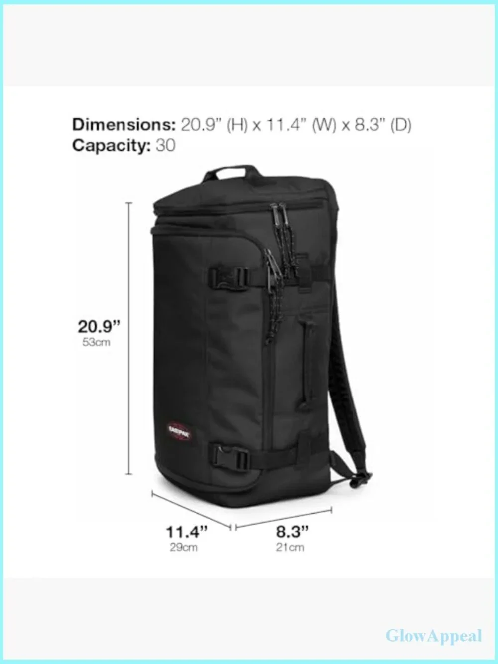 Convertible Duffel Backpack 30L Laptop Sleeve Carry-On Travel Bag